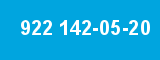 922 142-05-20
